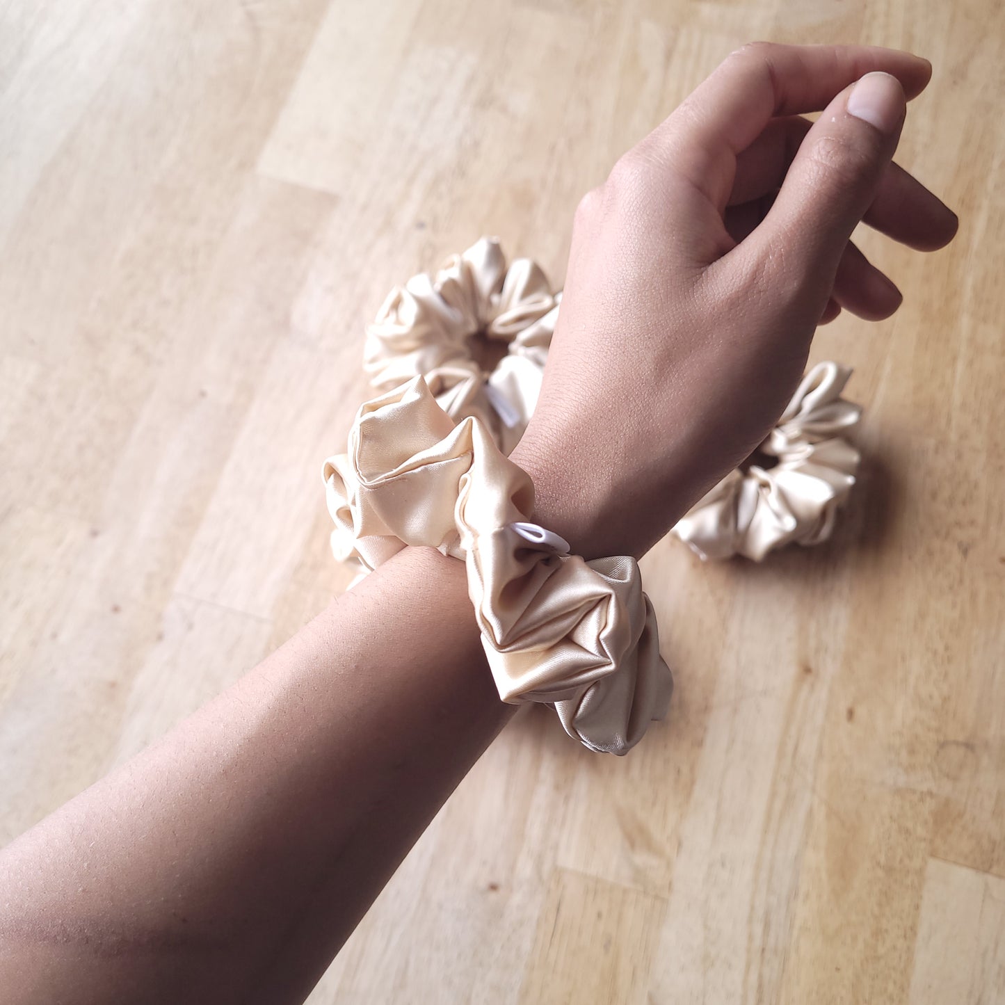 Sandstorm Satin Scrunchie Small