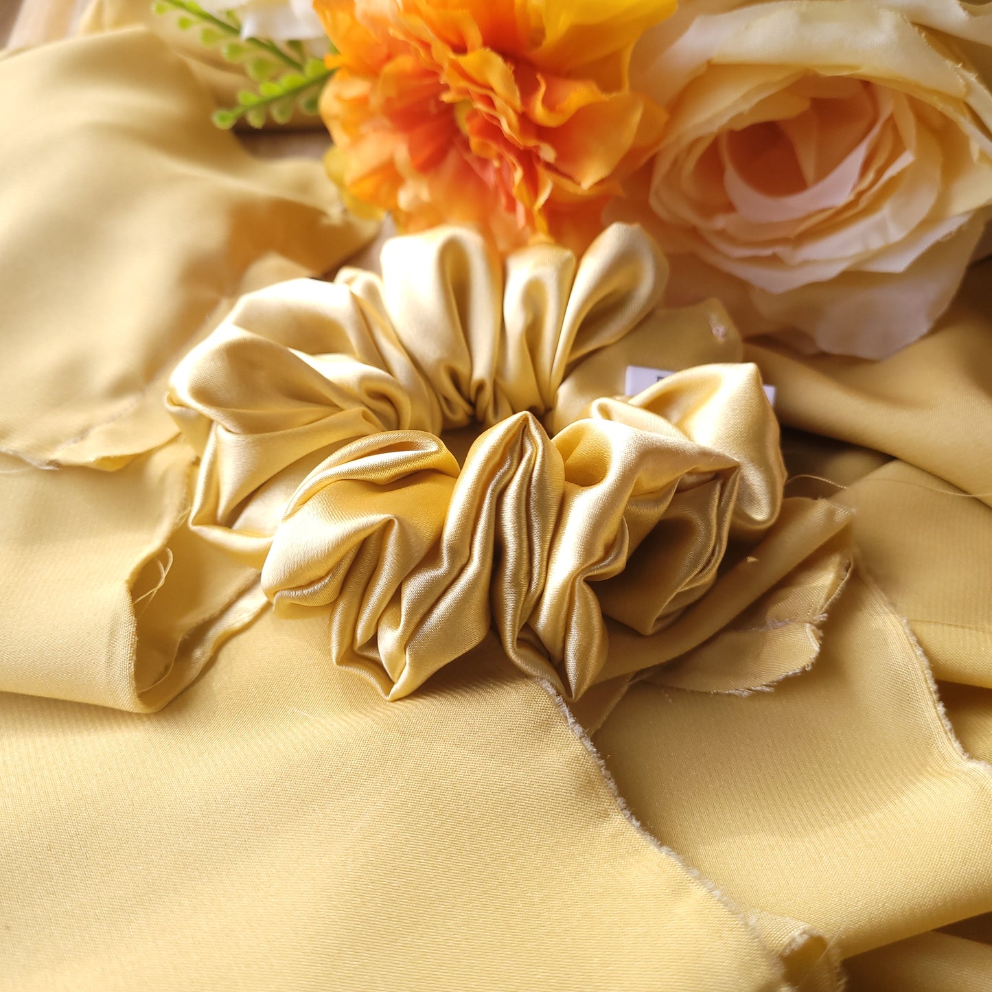 Butter Satin Scrunchie Small