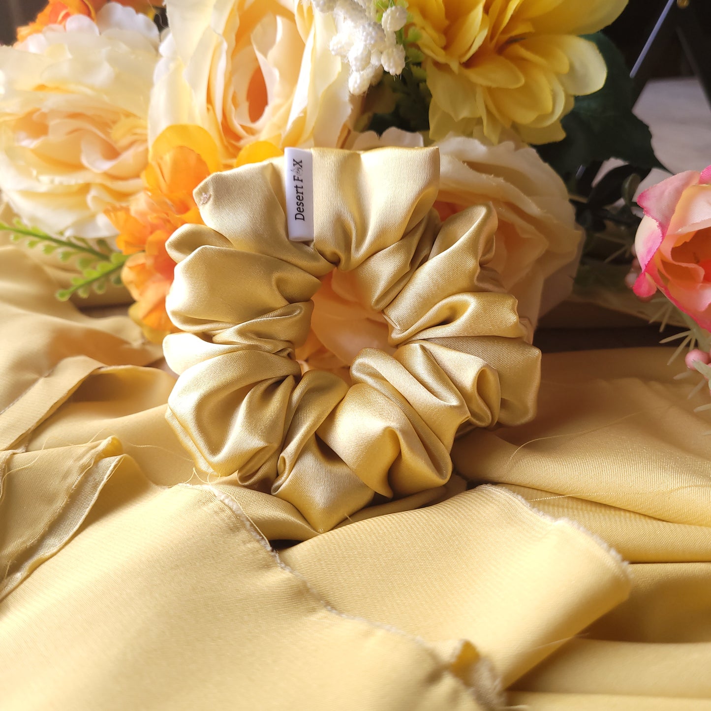 Butter Satin Scrunchie Small