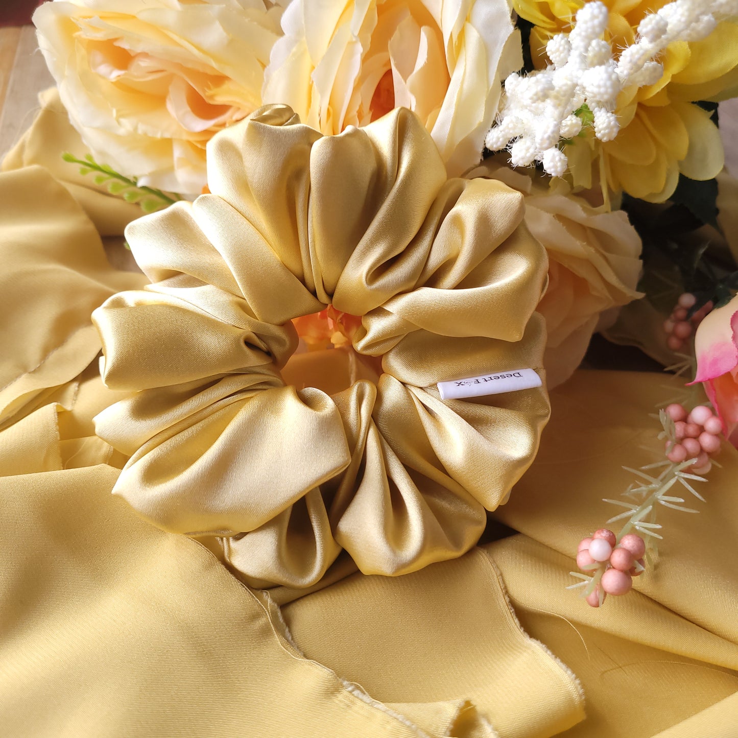 Butter Satin Scrunchie Meadium