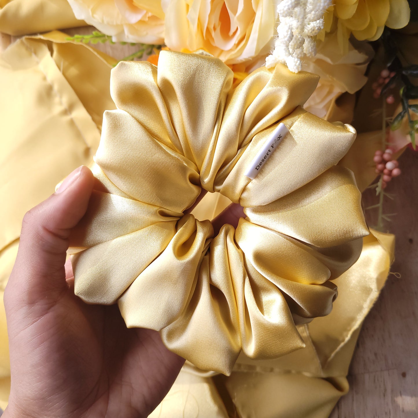 Butter Satin Scrunchie Meadium