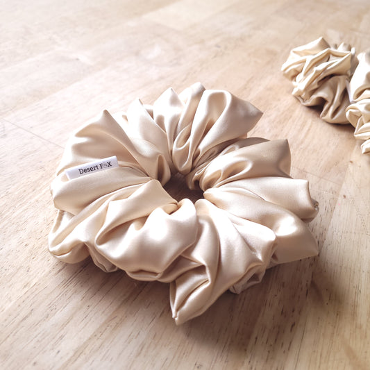 XL Sandstorm Satin Scrunchie