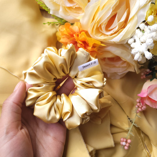 Butter Satin Scrunchie Small