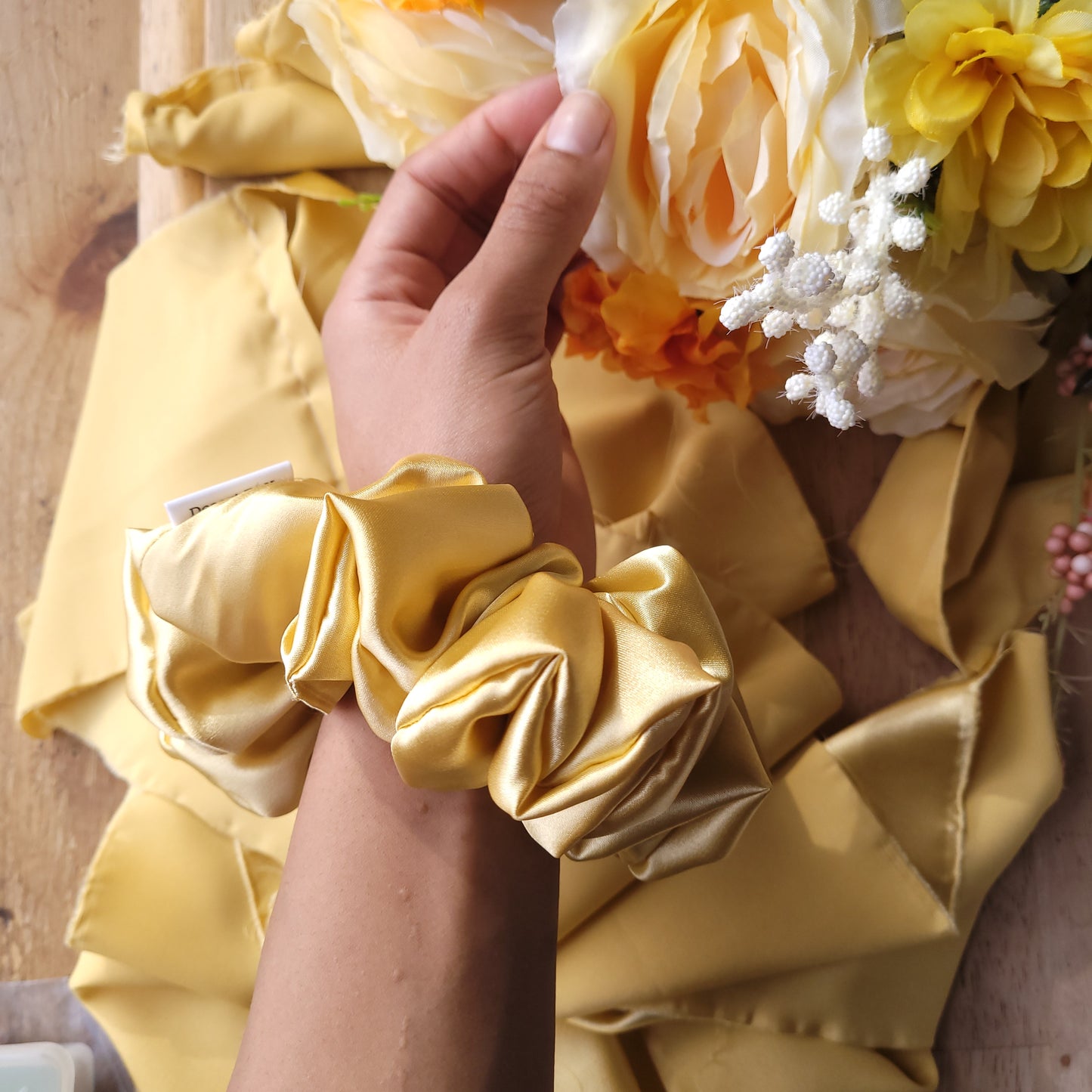 XL Butter Satin Scrunchie