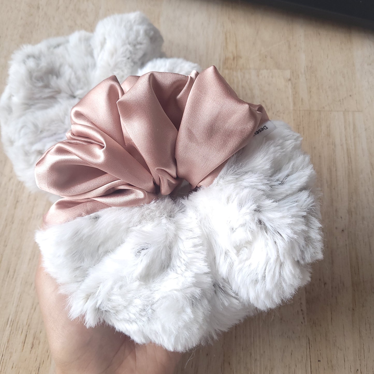 XL Faux and Satin Scrunchies
