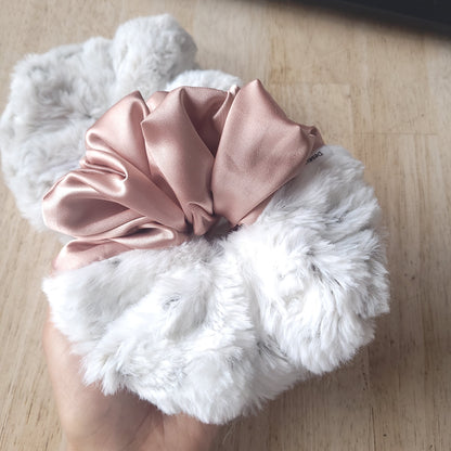 XL Faux and Satin Scrunchies