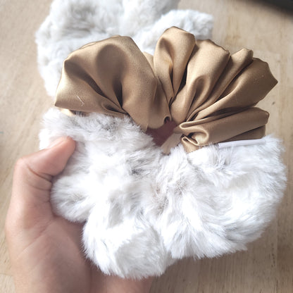 XL Faux and Satin Scrunchies