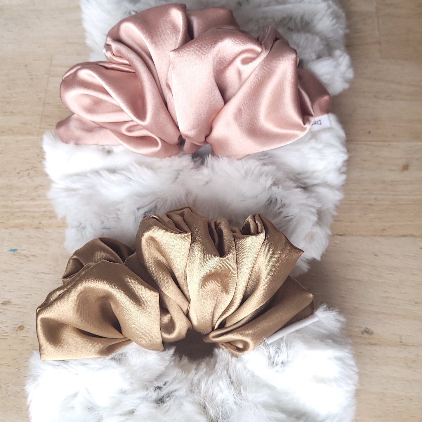 XL Faux and Satin Scrunchies