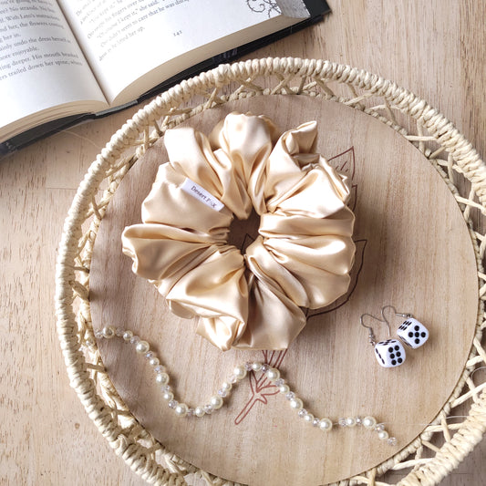 XL Sandstorm Satin Scrunchie